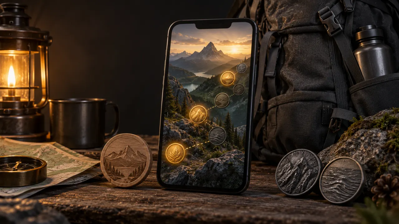 Digital Hiking Stamp Card