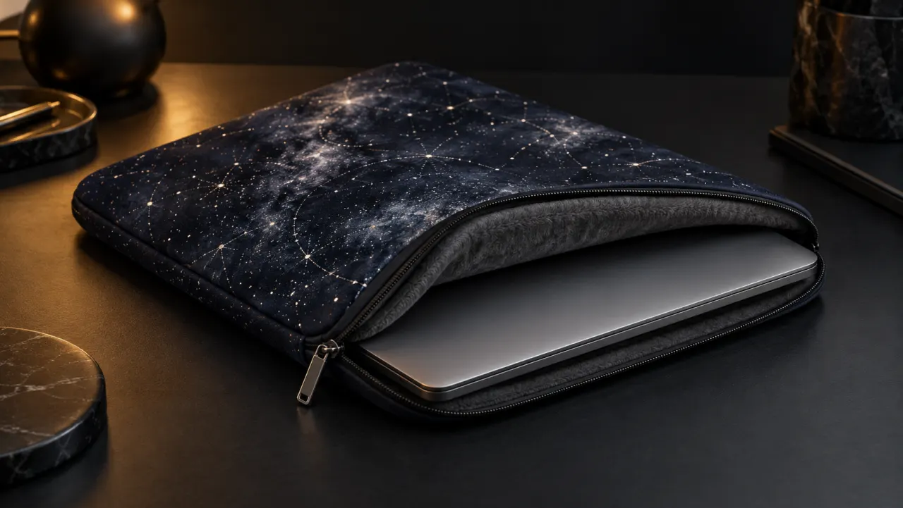 Galaktische Metallic-Laptophülle