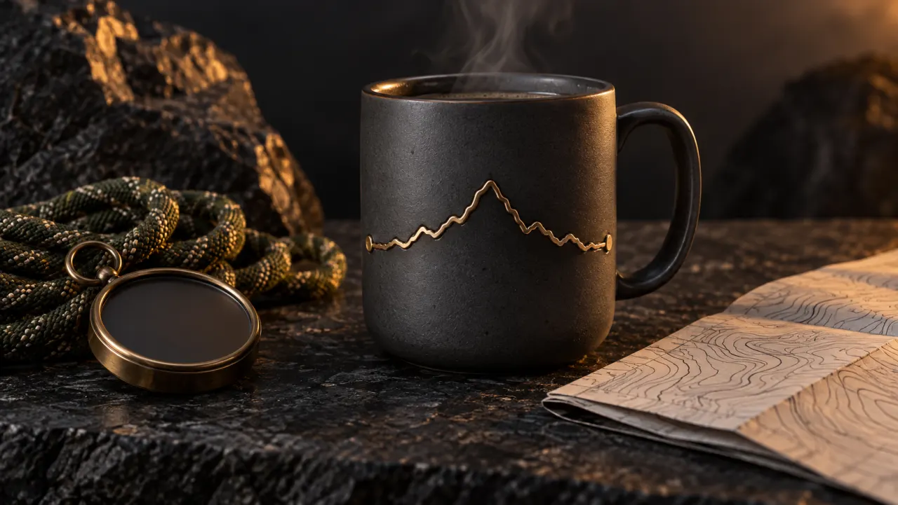 Elevation-Profile Mug for Hiking Routes