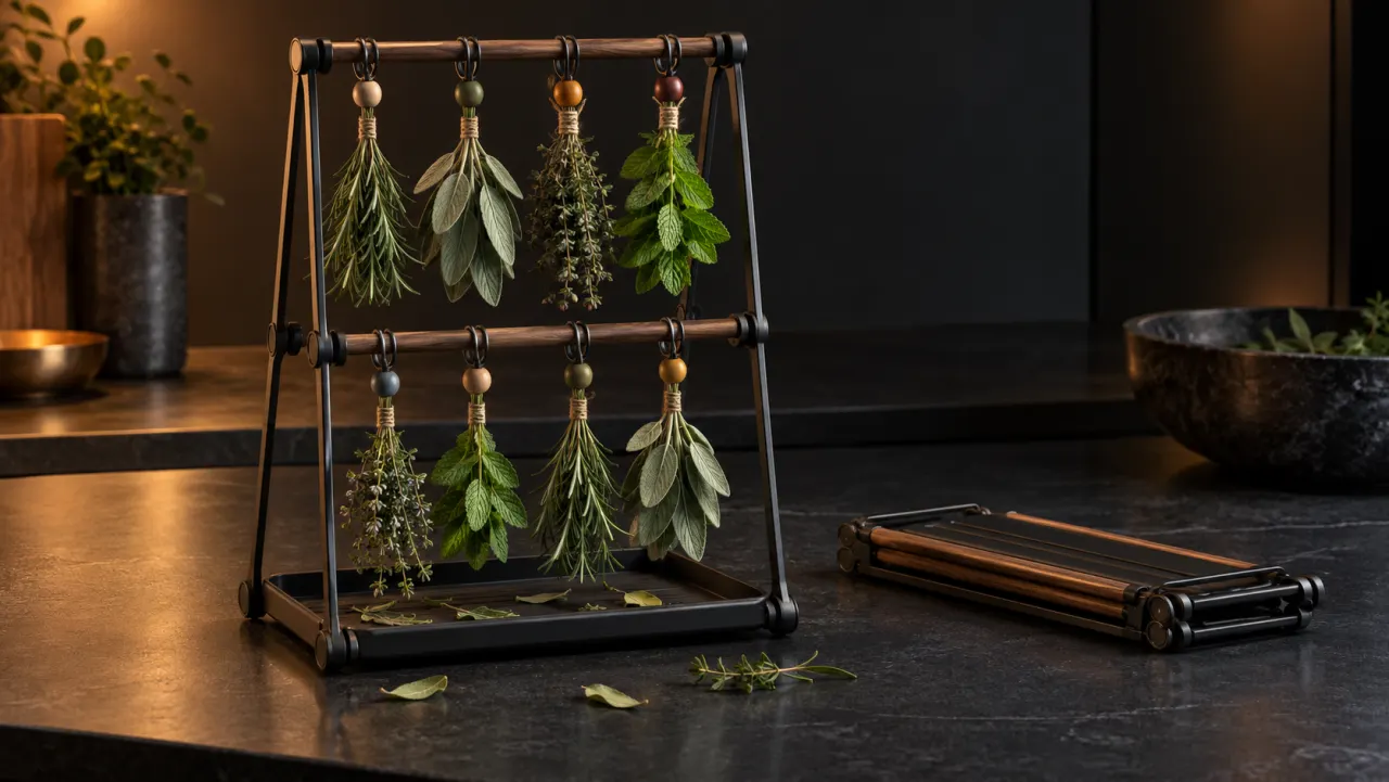 Compact Herb-Drying Rack