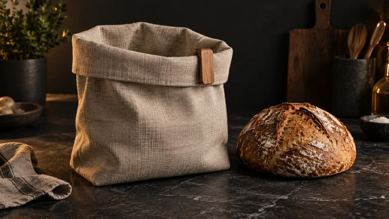 Leinenbeutel für unverpacktes Brot