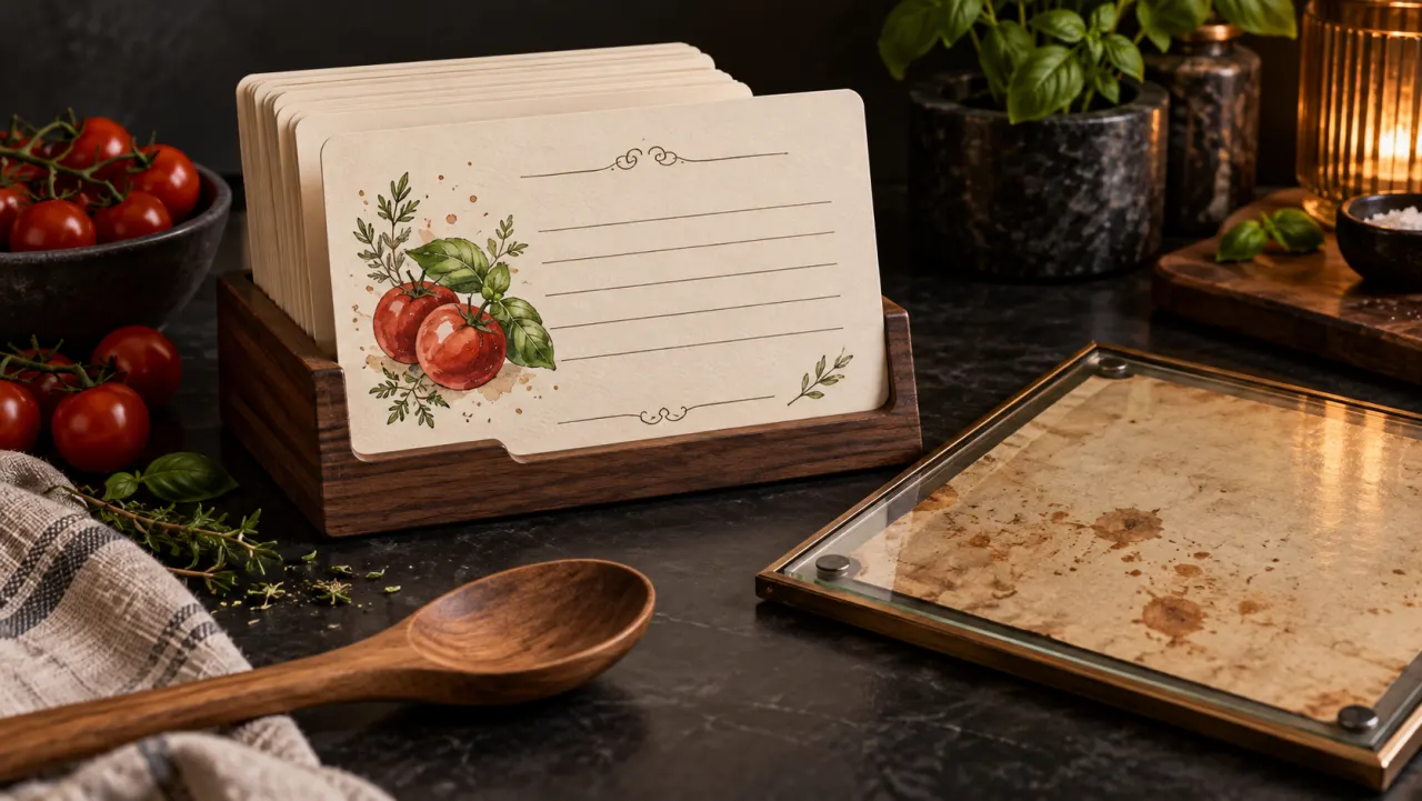 Personalisierte Rezeptkarten aus Handschrift