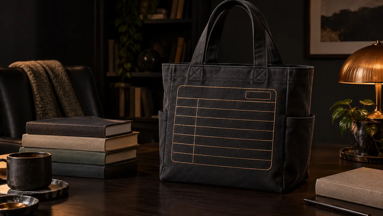 Library-Card Book Club Tote