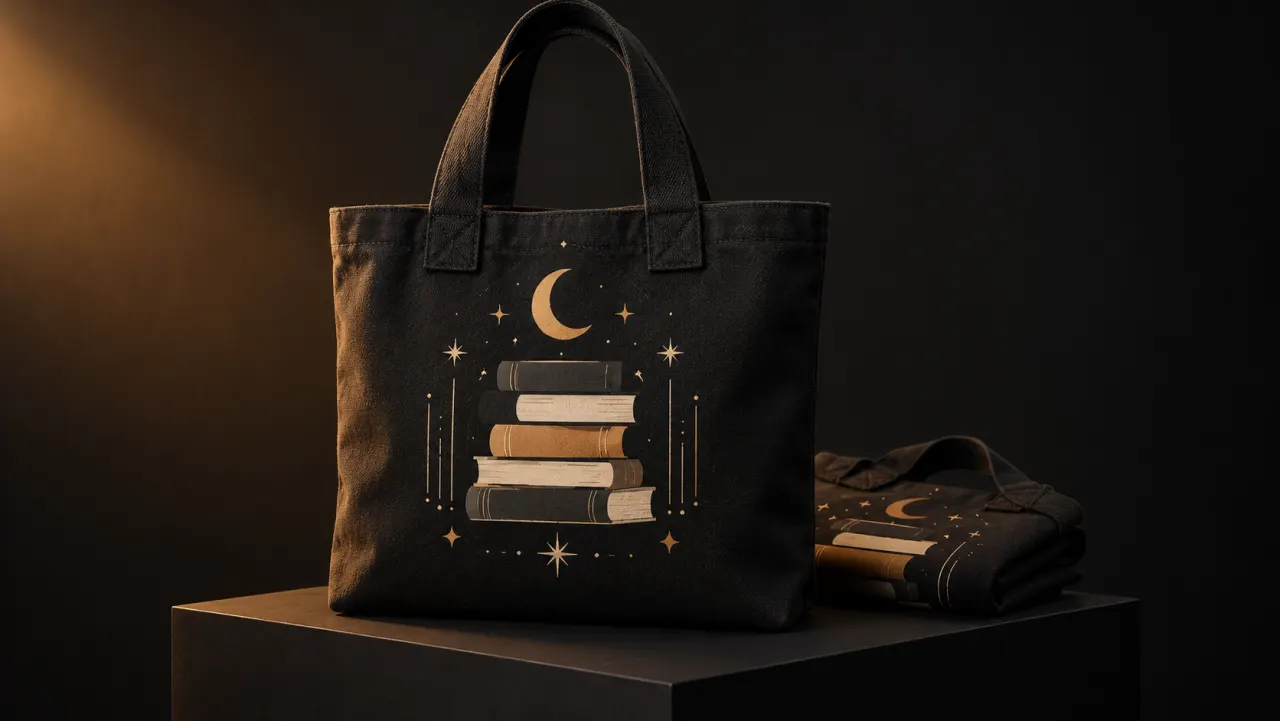 Book Bag with Annual Book-Club Design