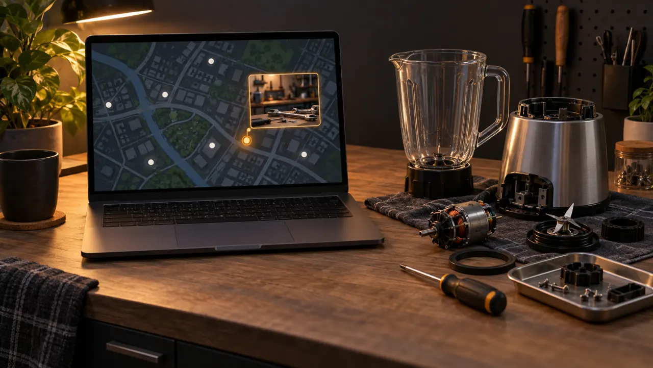 Regionaler Reparaturbetriebs-Finder