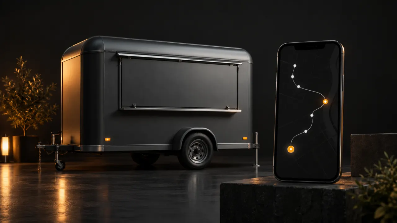 Routenpage für mobile Essensstände